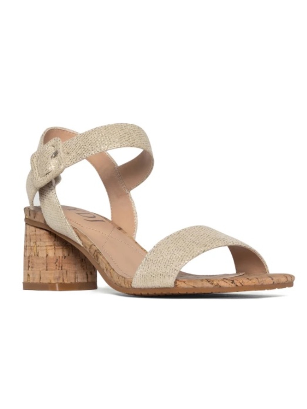 NYDJ Gaiana High Heel Metallic Nappa Leather Sandals 8.5